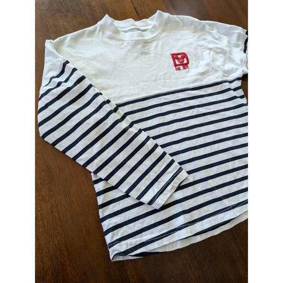 Walt Disney World Spirit Jersey Size Large Kids L White Blue Red Stripe T-shirt - Picture 2 of 11